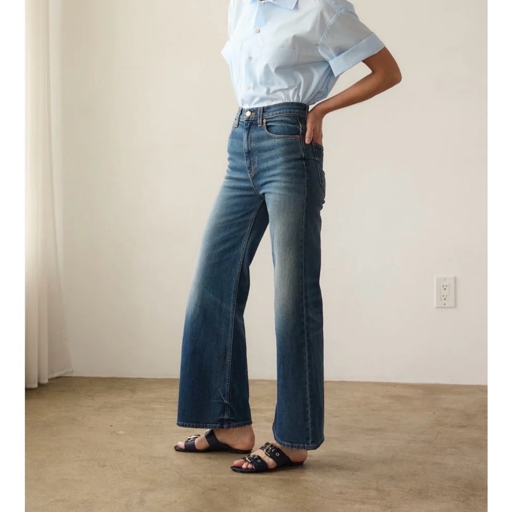 IN SEARCH OF-  Jamie Haller Wide A  Leg Jean in Wilde Indigo - size 28